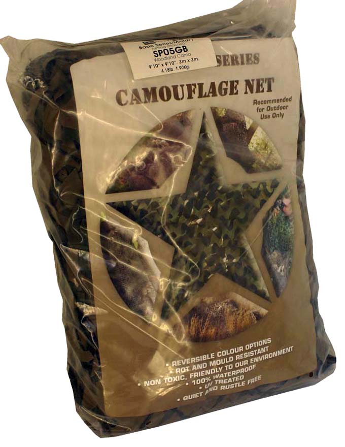 Camo Systems Net  6 x 3m (20 x 10 ft) Full Face With Military Netting 